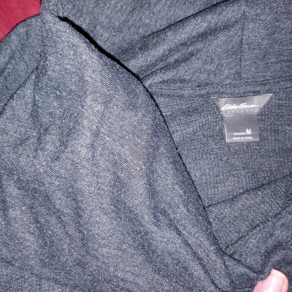 Eddie Bauer Gray Knit Cowl Neck Sweater - Picture 5 of 12